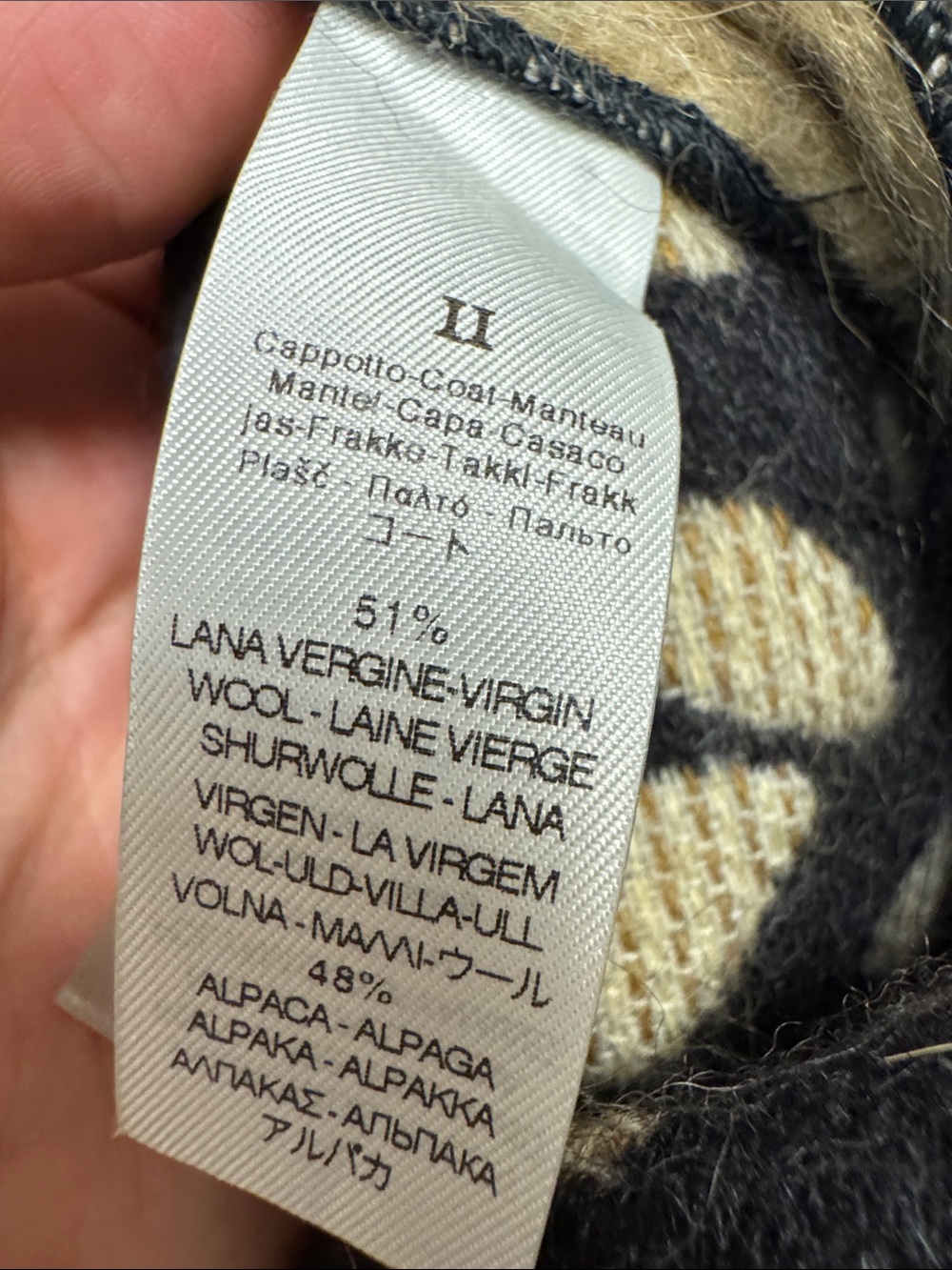 forte forte wool blend leopard long coat jacquard - Picture 10 of 10